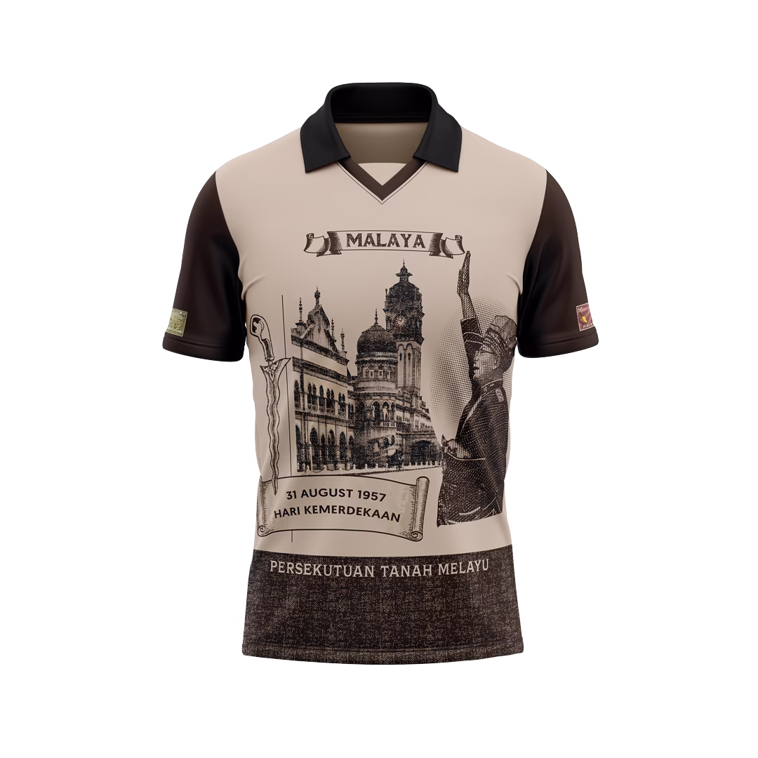 Rekaan Baju Merdeka 2025 - Vintage (Depan)